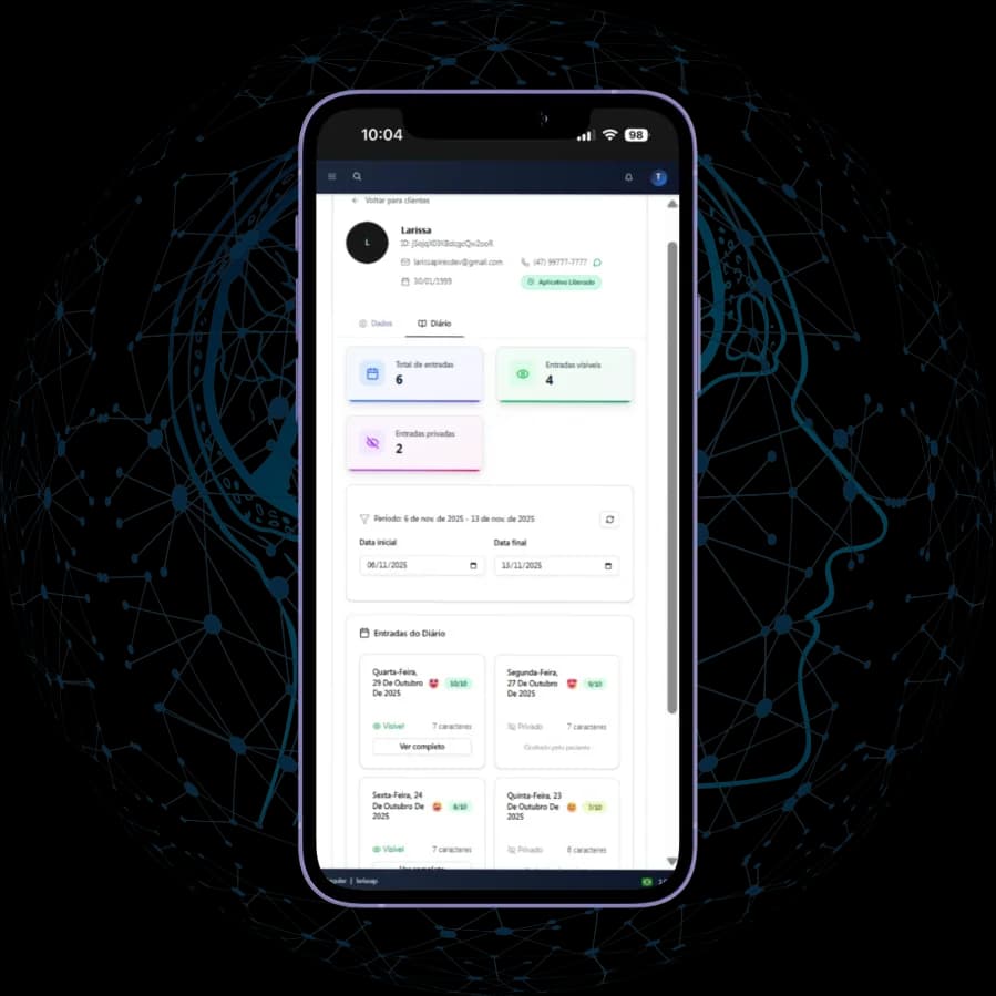 App Singular para psicólogos — gestão completa no celular